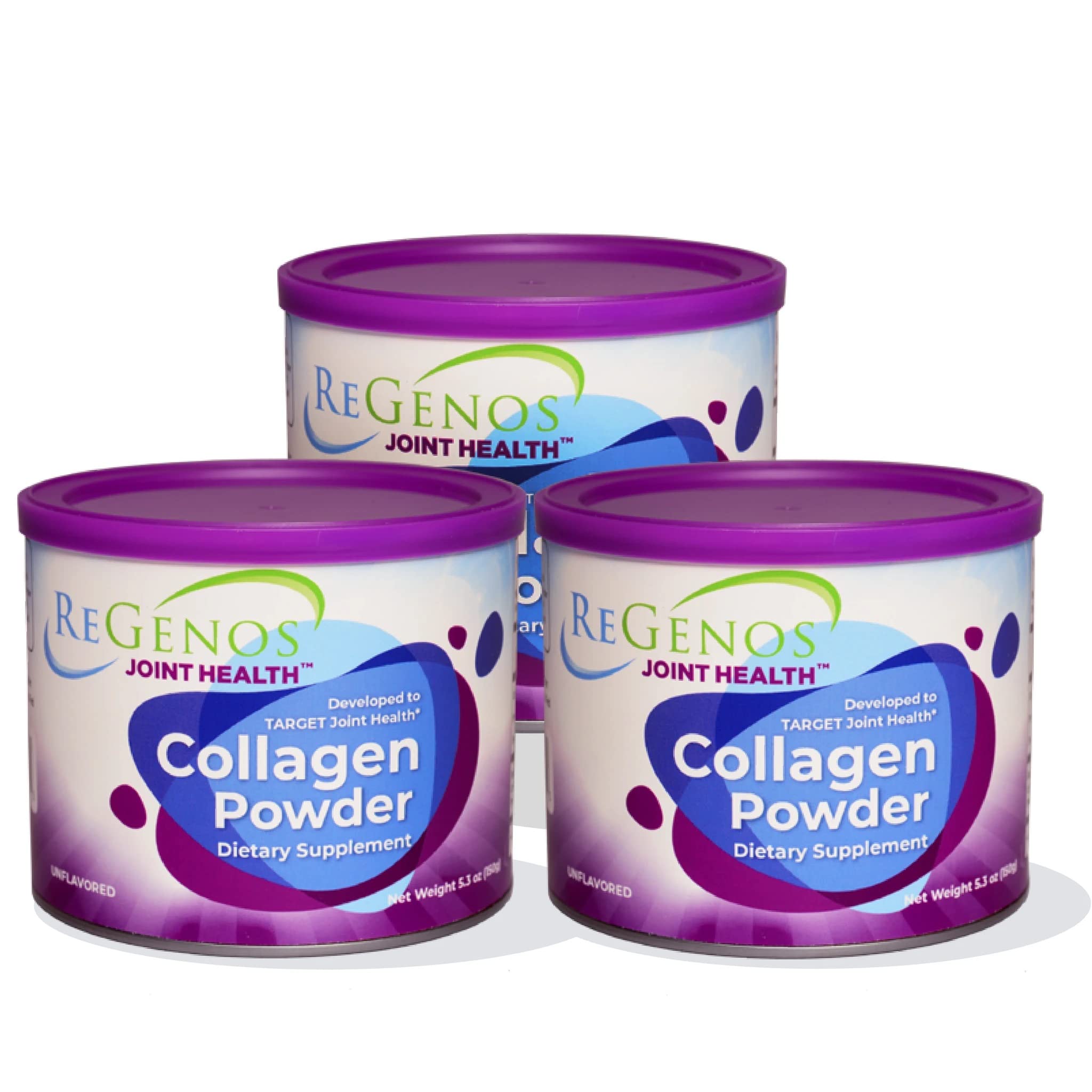 90-Day Supply Hydrolyzed Collagen Peptides Powder - Unflavored Protein Supplement for Skin, Hair & Joint Support - Gluten Free, Kosher Certified (3 Pack) - Perfect for Smoothies, Coffee & Baking Recipes