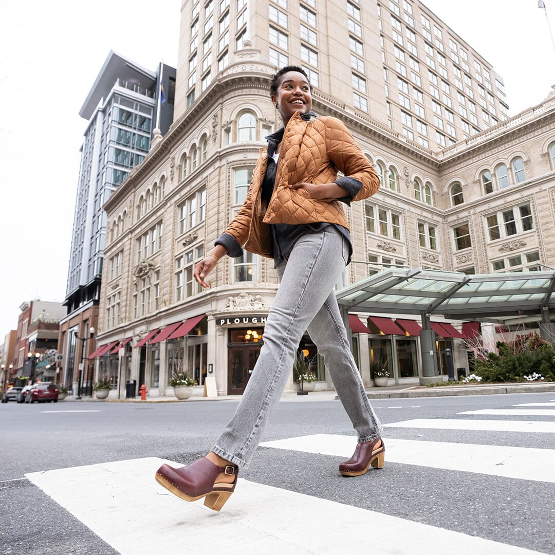 DANSKO SASSY MILLED BURNISHED Leather Clogs - Comfortable Slip-Resistant Shoes for Nurses, Chefs & Healthcare Workers