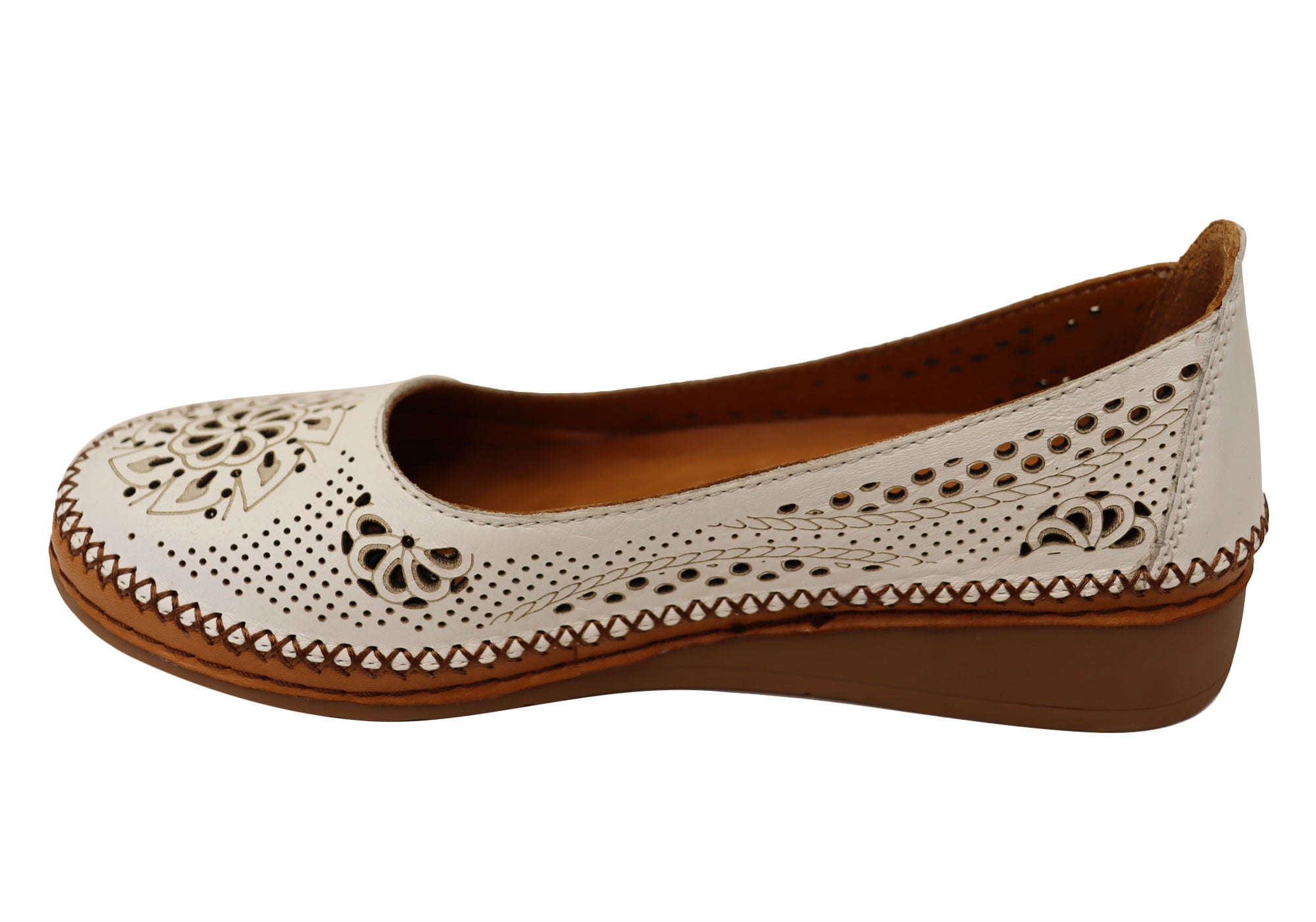 Orizonte Tamera Women's Comfortable Soft Leather Shoes - European Style for Walking, Work & Casual Wear