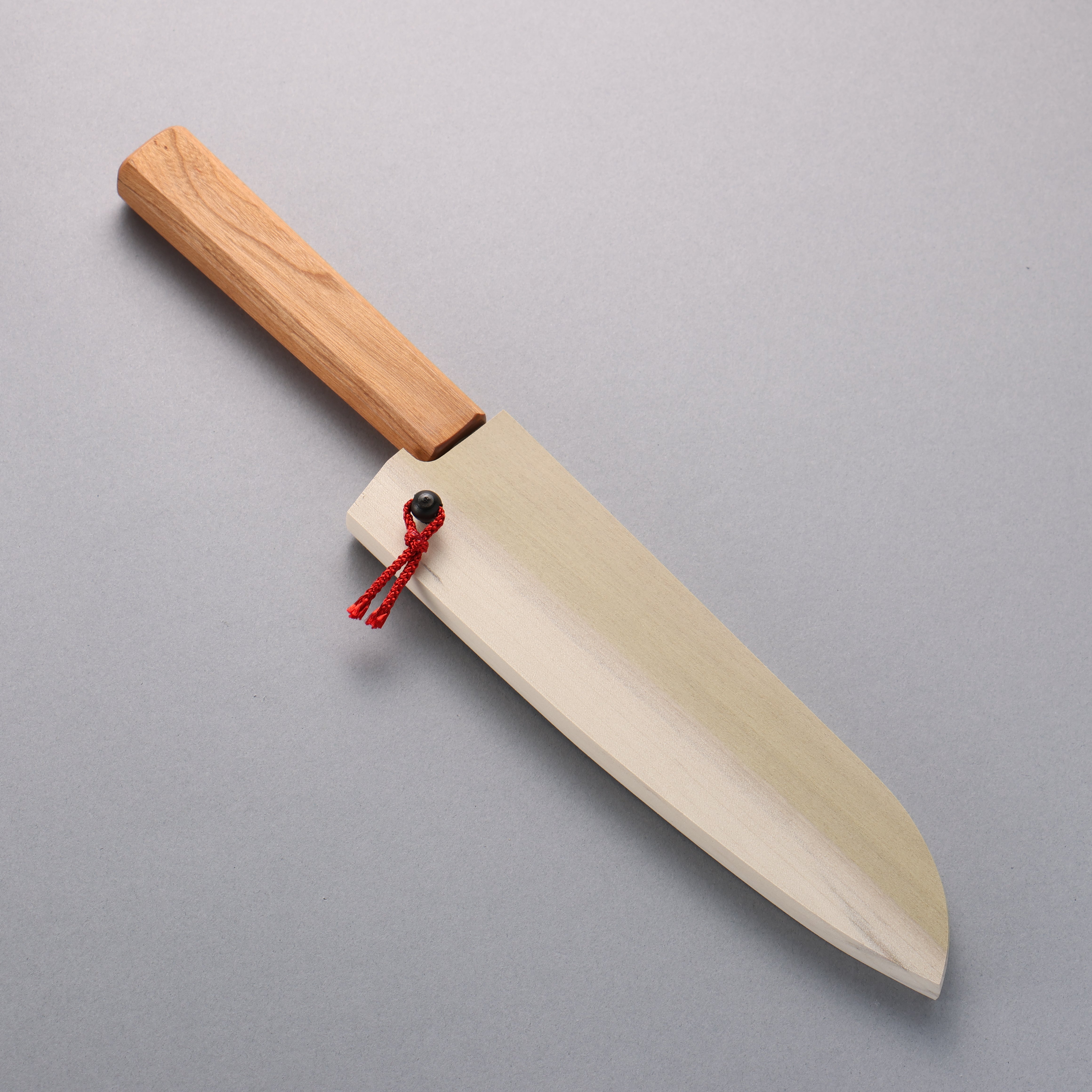 Premium Kagekiyo White Steel No.2 Santoku Knife 170mm - Japanese Chef Knife with Cherry Wood Handle & Protective Sheath - Perfect for Slicing, Dicing & Precision Cooking
