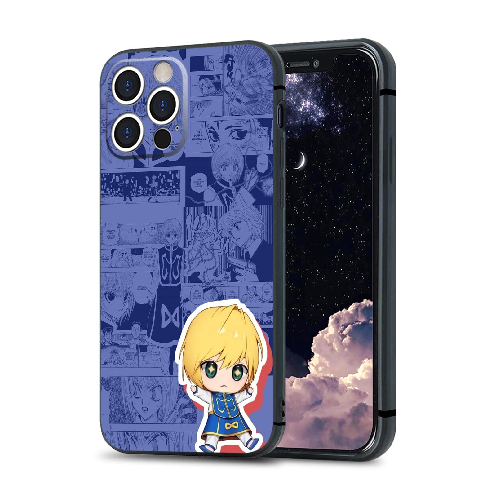 Kurapika Hunter x Hunter Anime Phone Case - Matte Silicone Protective Cover for iPhone 13 | Cute Manga Aesthetic Design - Perfect for Anime Fans & Cosplay Enthusiasts