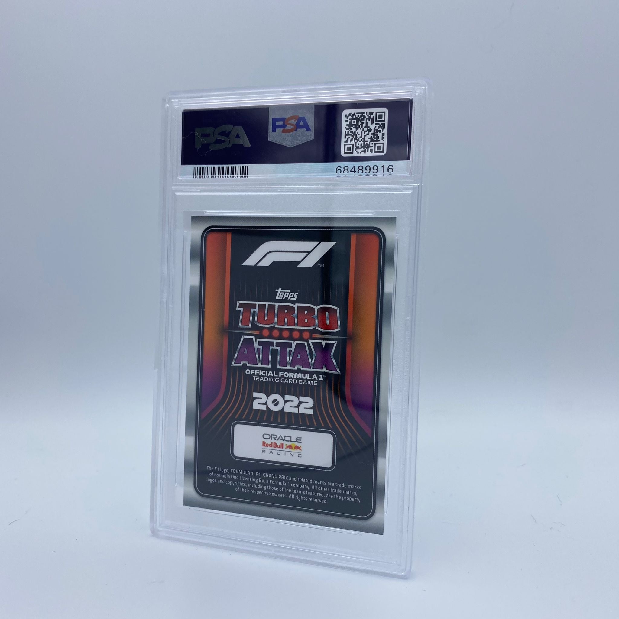 PSA 9 Graded Max Verstappen Dutch Orange #LE3UR Turbo Attax 2022 Trading Card - Perfect for F1 Collectors, Sports Memorabilia Enthusiasts & Racing Fans Display