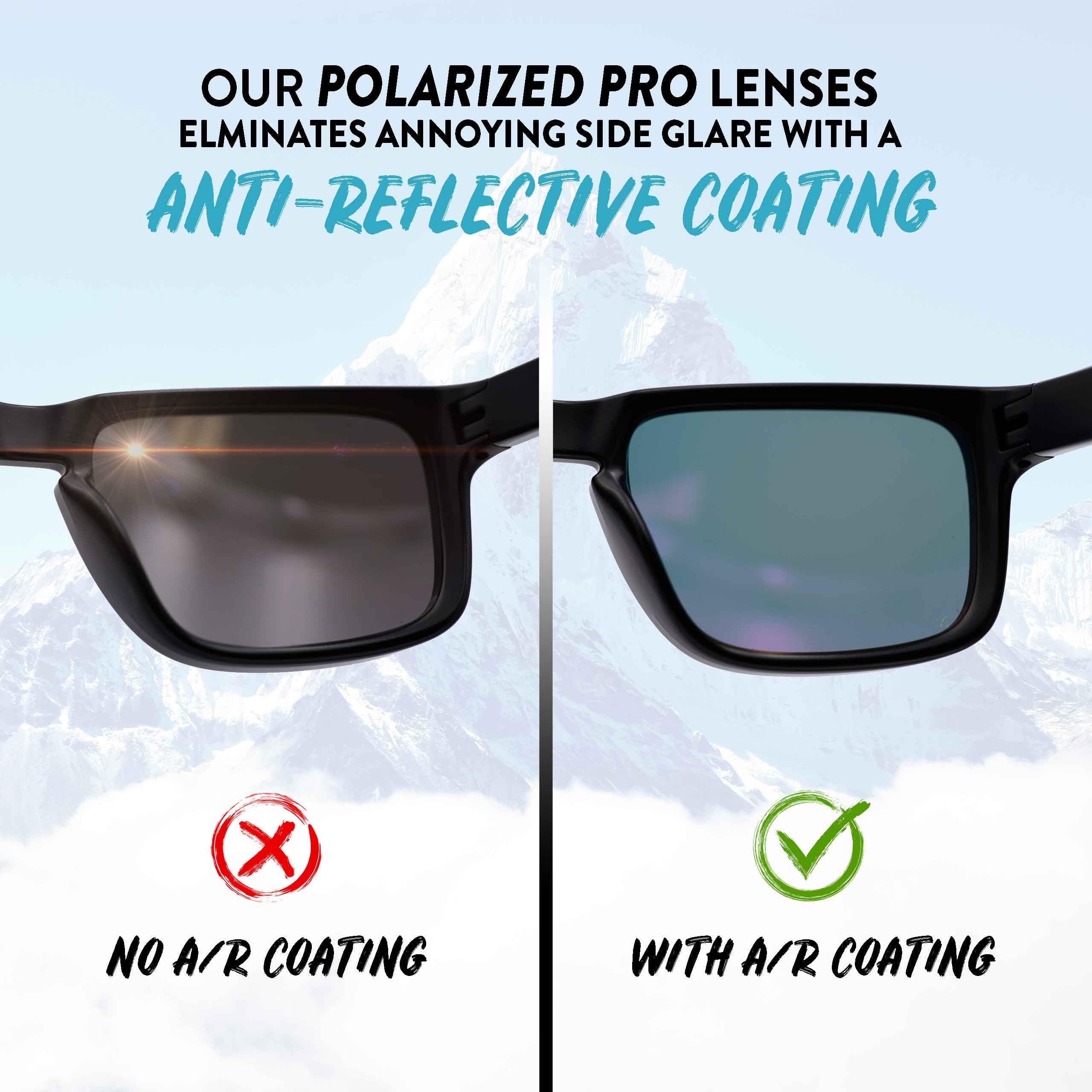 Apex Lenses Replacement Lenses for Heat Wave XL Vise Sunglasses - UV Protection, Polarized, Scratch Resistant - Perfect for Outdoor Sports, Fishing & Driving