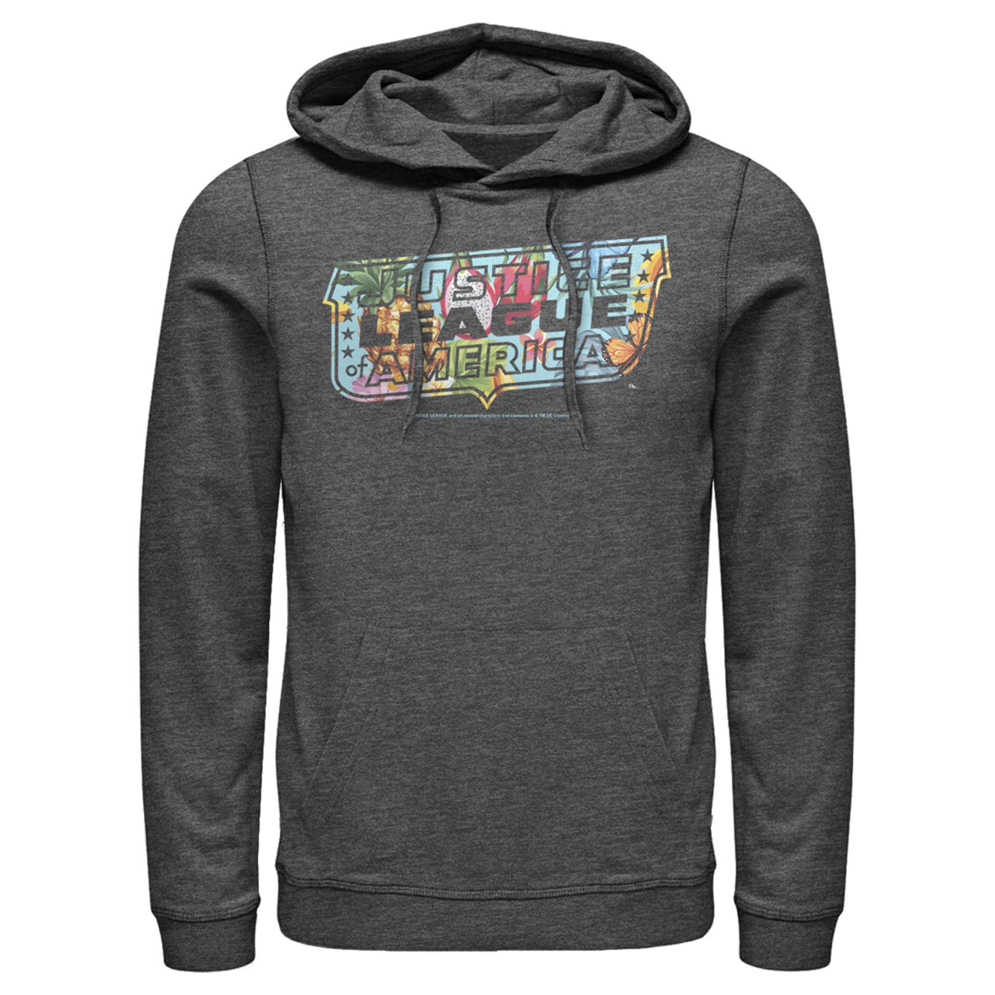 Justice League Dragon Fruit Logo Pullover Hoodie for Men - Stylish Superhero Graphic Sweatshirt for Casual Wear, Cosplay & Gifts