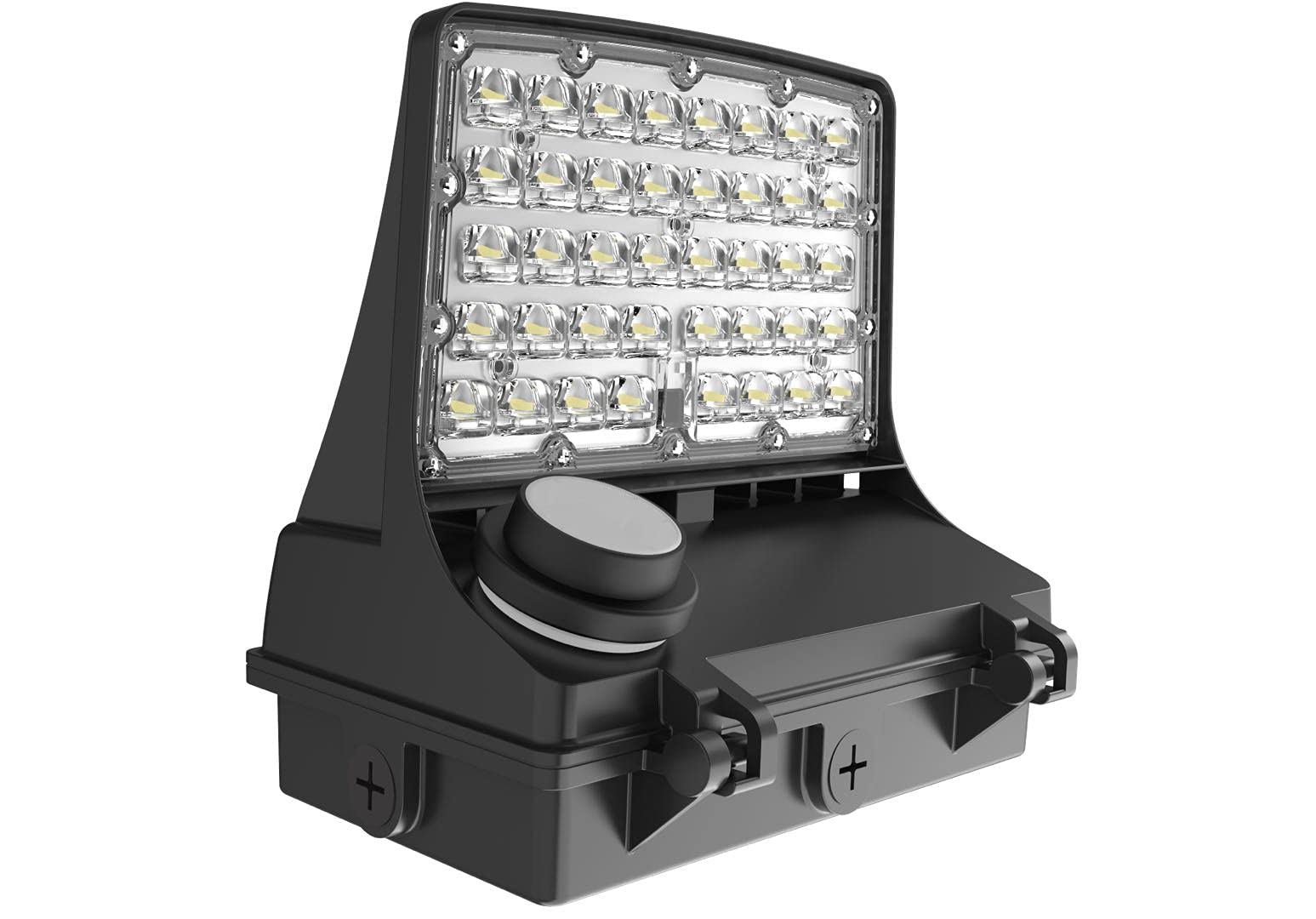 120-277V 40W Full Cut Off Wall Pack Light - Tunable CCT 3000K/4000K/5000K with Microwave Motion Sensor & Photocell - 5200LM LED Outdoor Lighting for Parking Lots, Walkways, and Building Exteriors
