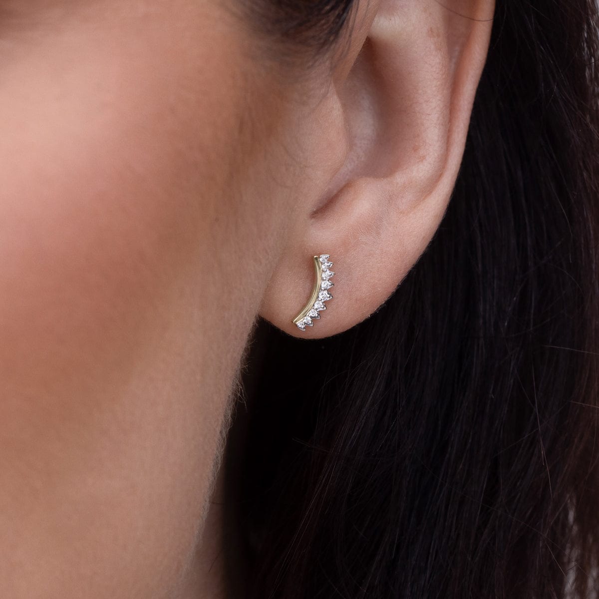Love Explosion Starburst Crawler Stud Earrings - Trendy Fashion Jewelry for Women | Perfect for Parties, Date Nights & Special Occasions