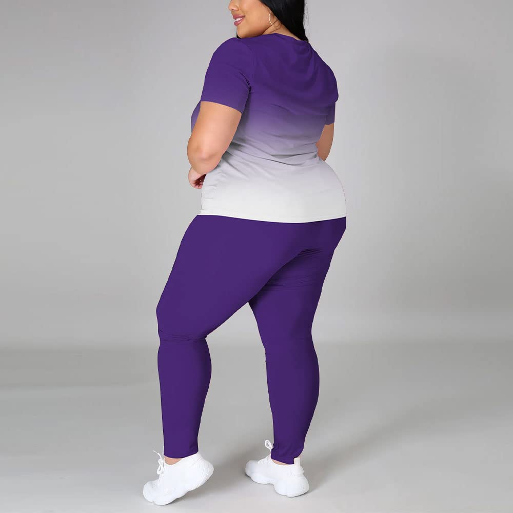 PINSV Plus Size Women's 2-Piece Outfit Sets (1X-5X) - Comfortable & Stylish Casual Wear for Work, Travel & Everyday Fashion