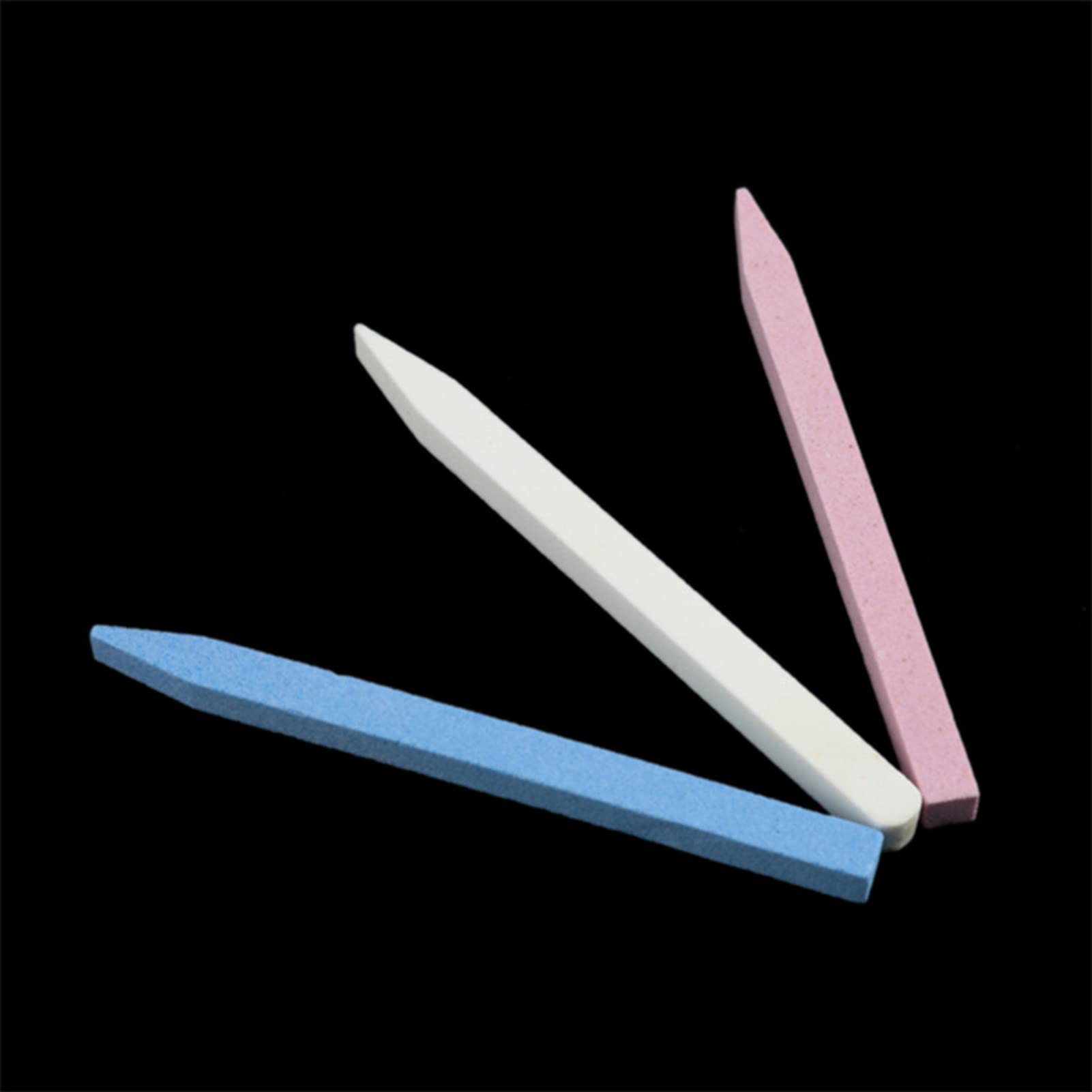 3Pcs Professional Stone Nail File Set - Easy to Use, Lightweight Nail Sanding Kit for Women | Perfect for Home Manicures, Nail Art & Salon Use