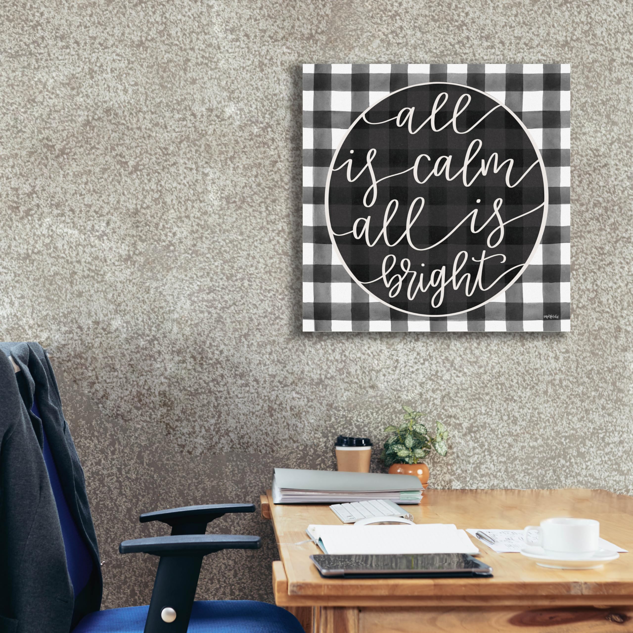 Epic Graffiti 'All is Calm' by Imperfect Dust - 26x26 Inch Canvas Wall Art for Living Room, Bedroom & Office Decor - Modern Urban Street Art Painting for Home & Gifts