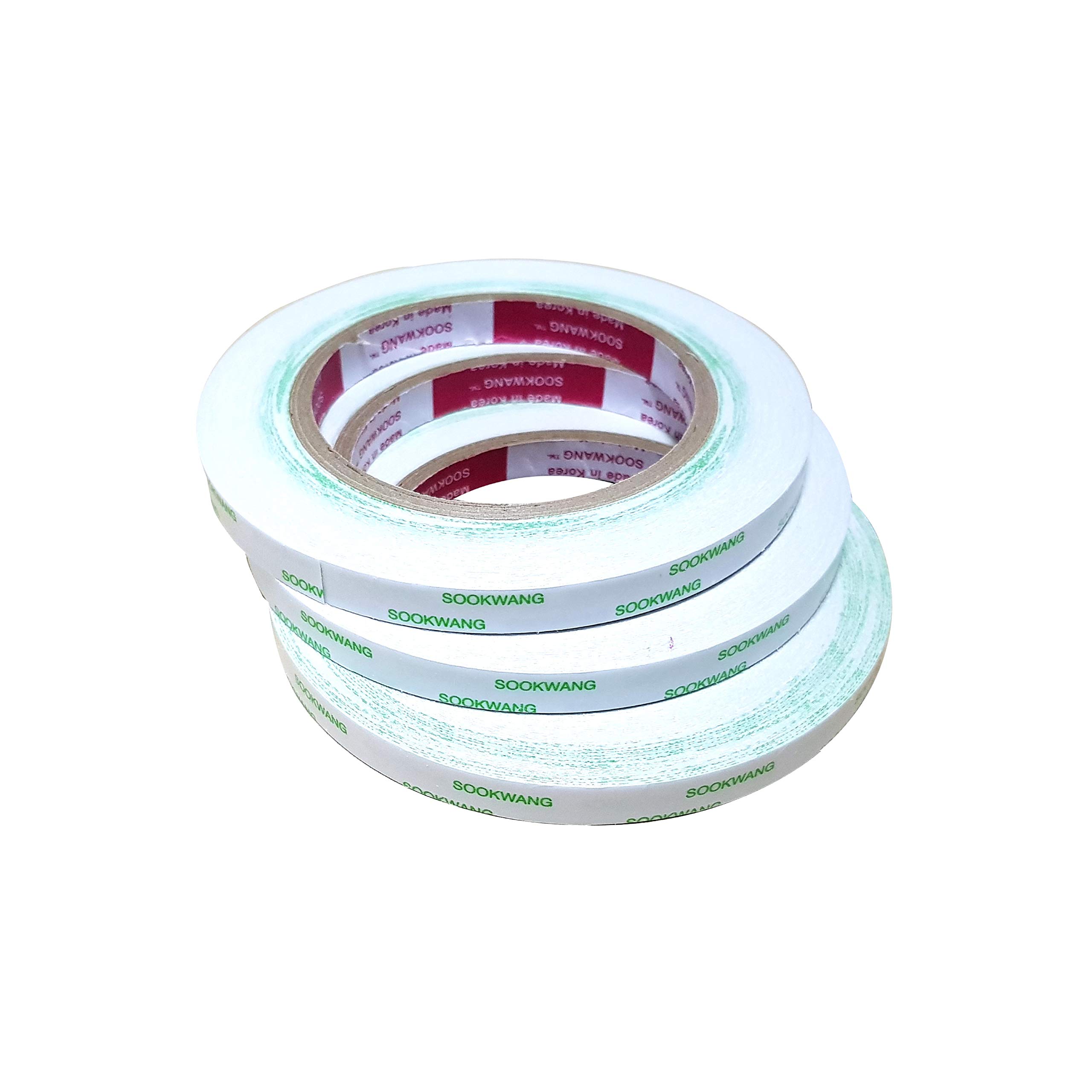 Double Sided Adhesive Tape 10mm x 25m - 3 Pack Strong Craft Tape for Scrapbooking, Card Making & DIY Projects | Scor-Tape Alternative