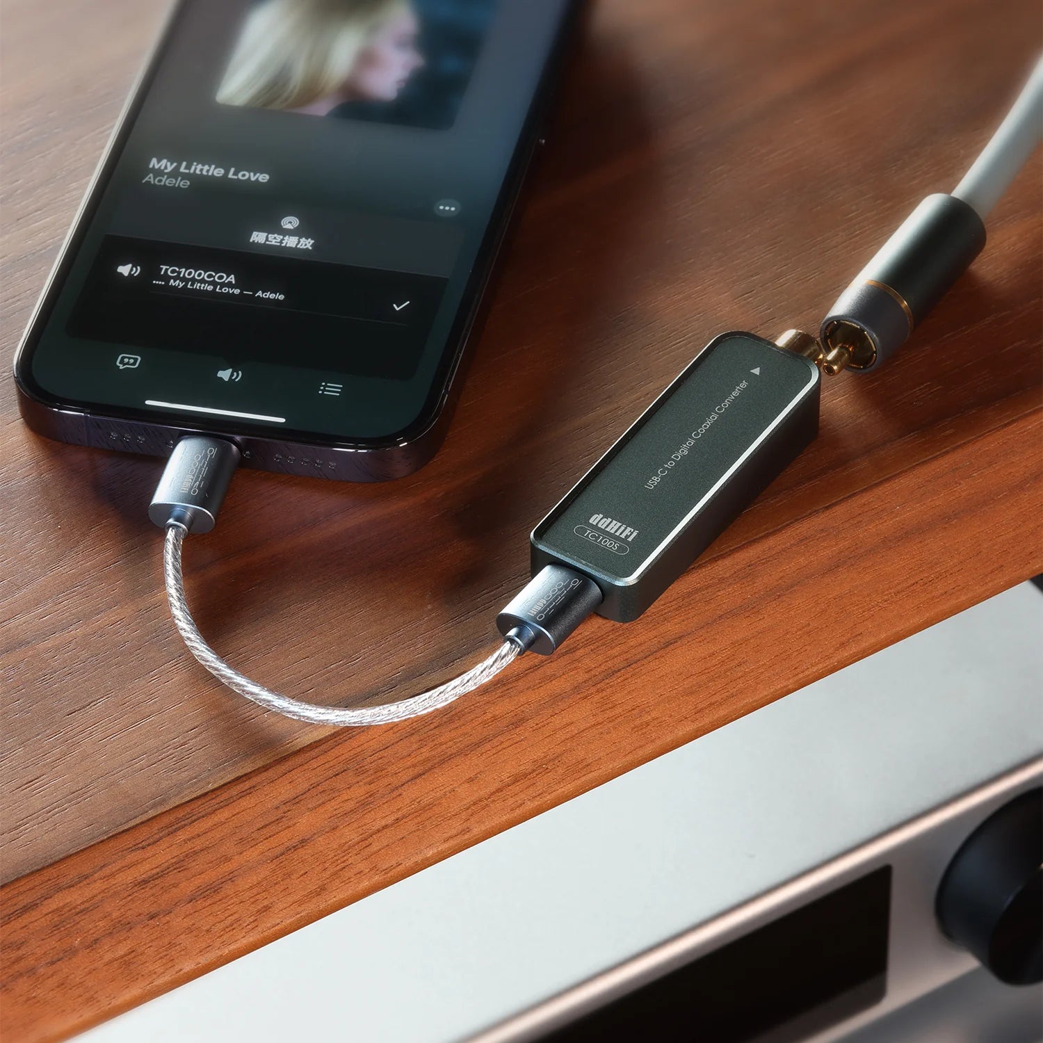 DD ddHiFi TC100S USB C to Digital Coaxial Converter - High-Quality Audio Adapter for Home Theater, Car Audio & Hi-Fi Systems | Perfect for Audiophiles & Music Lovers