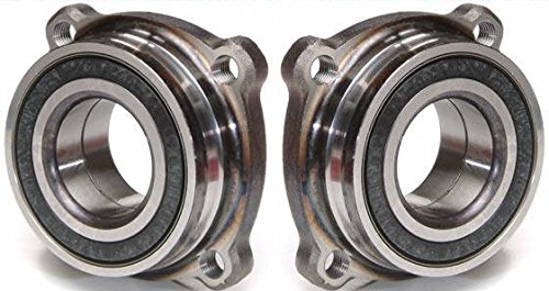 TRQ Rear Wheel Hub Bearing Pair Compatible with BMW 7 Series 6 Series 5 Series & X Series - Smooth Ride & Enhanced Performance for Highway & City Driving