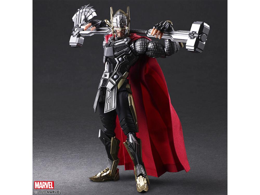 Bring Arts Marvel Universe Variant Thor Action Figure by Square Enix - Collectible Toy for Display & Marvel Fans