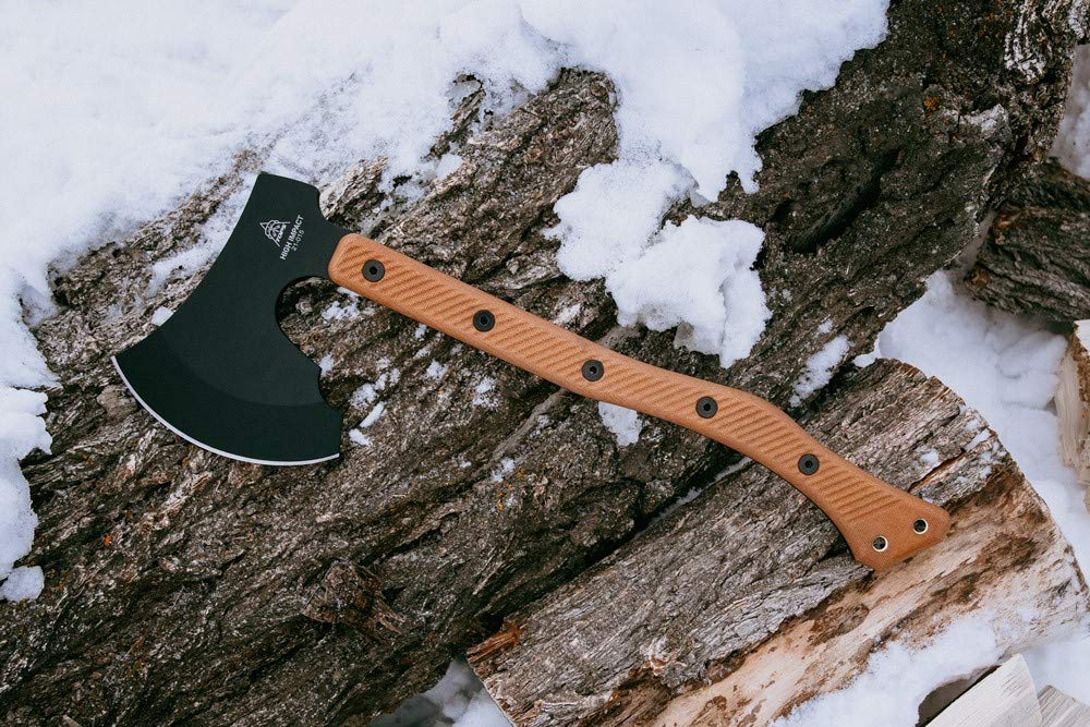 TOPS Knives TPHIM01 High Impact Survival Axe - Tactical Camping, Bushcraft & Outdoor Adventure Tool for Hiking, Hunting & Emergency Preparedness