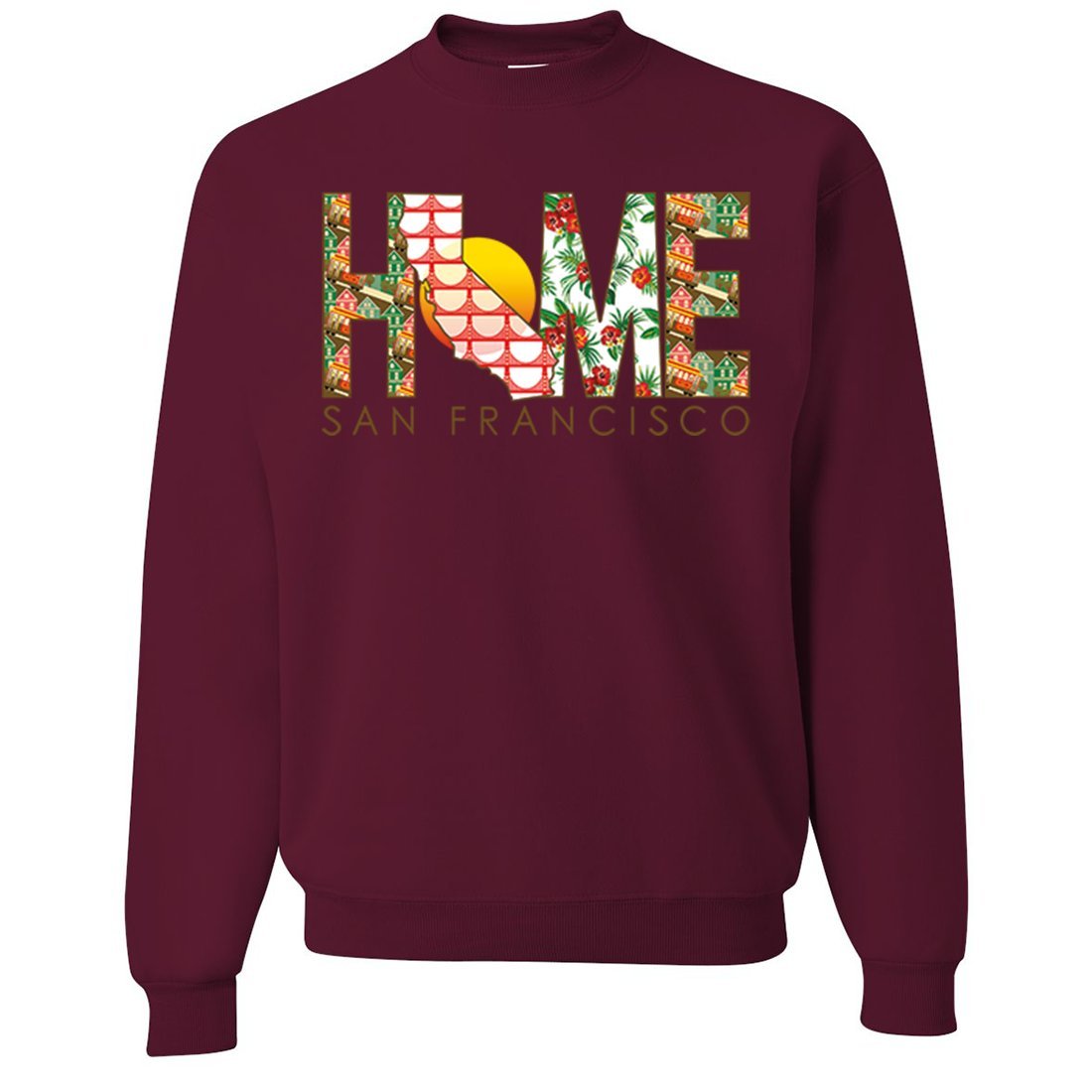 San Francisco Home Crewneck Sweatshirt - Comfortable Unisex Pullover for Men & Women | Perfect for Casual Wear, Travel & City Exploration