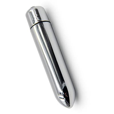 Powerful Mini Wand Vibrator for Women - 10 Speeds Quiet & Strong Bullet Vibrator, Rechargeable Personal Massager - Perfect for Solo Play, Couples & Relaxation (Silver)