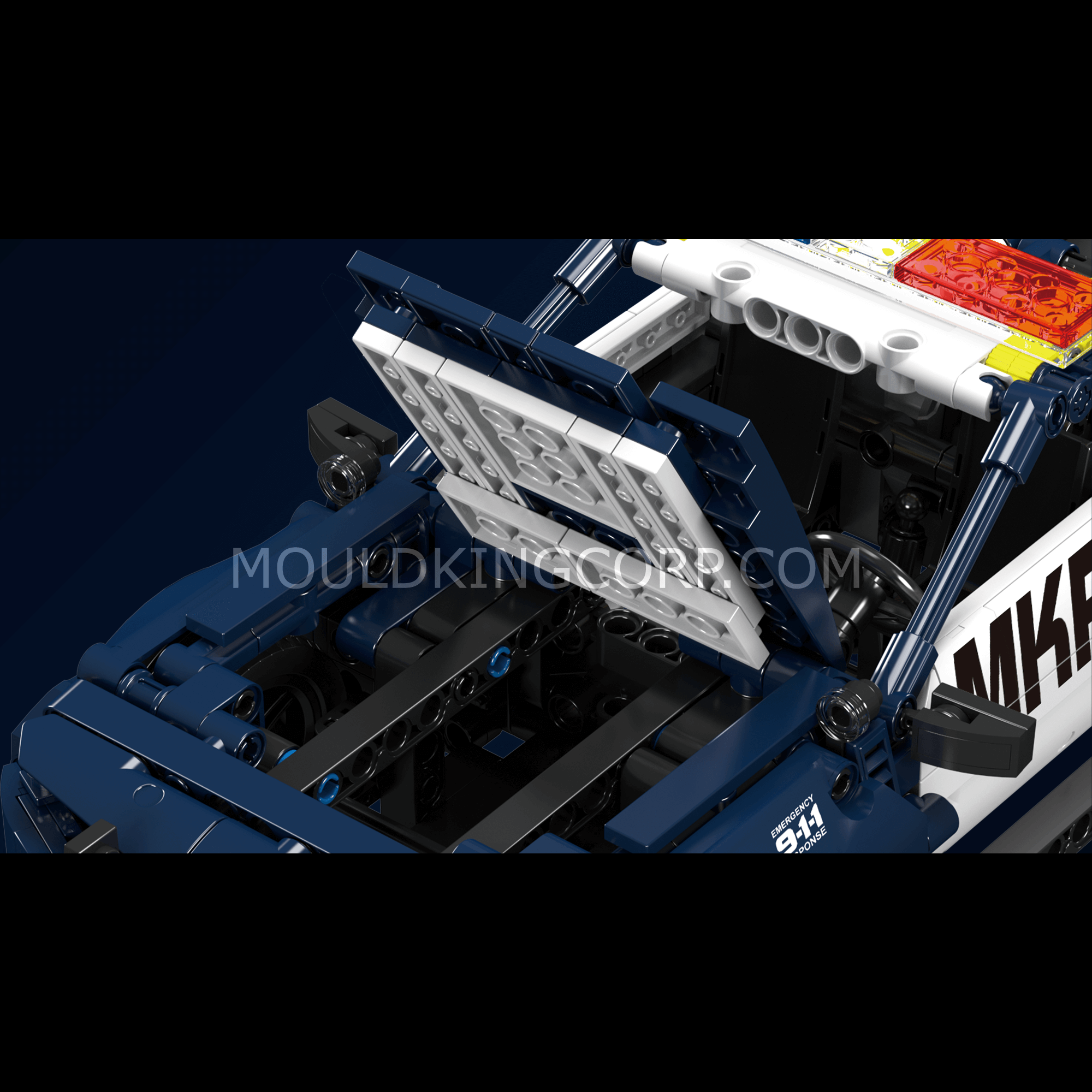 Mould King 15073 Mustang Police Car Building Blocks Set - 786 PCS Model Kit for Adults & Kids | Perfect for Collectors, Gifts & Creative Play