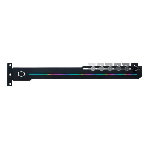 CM ELV8 ARGB Universal GPU Bracket - Adjustable RGB Graphics Card Holder Support for PC Gaming & Workstation Builds - Perfect for Custom RGB PC Setup and GPU Sag Prevention