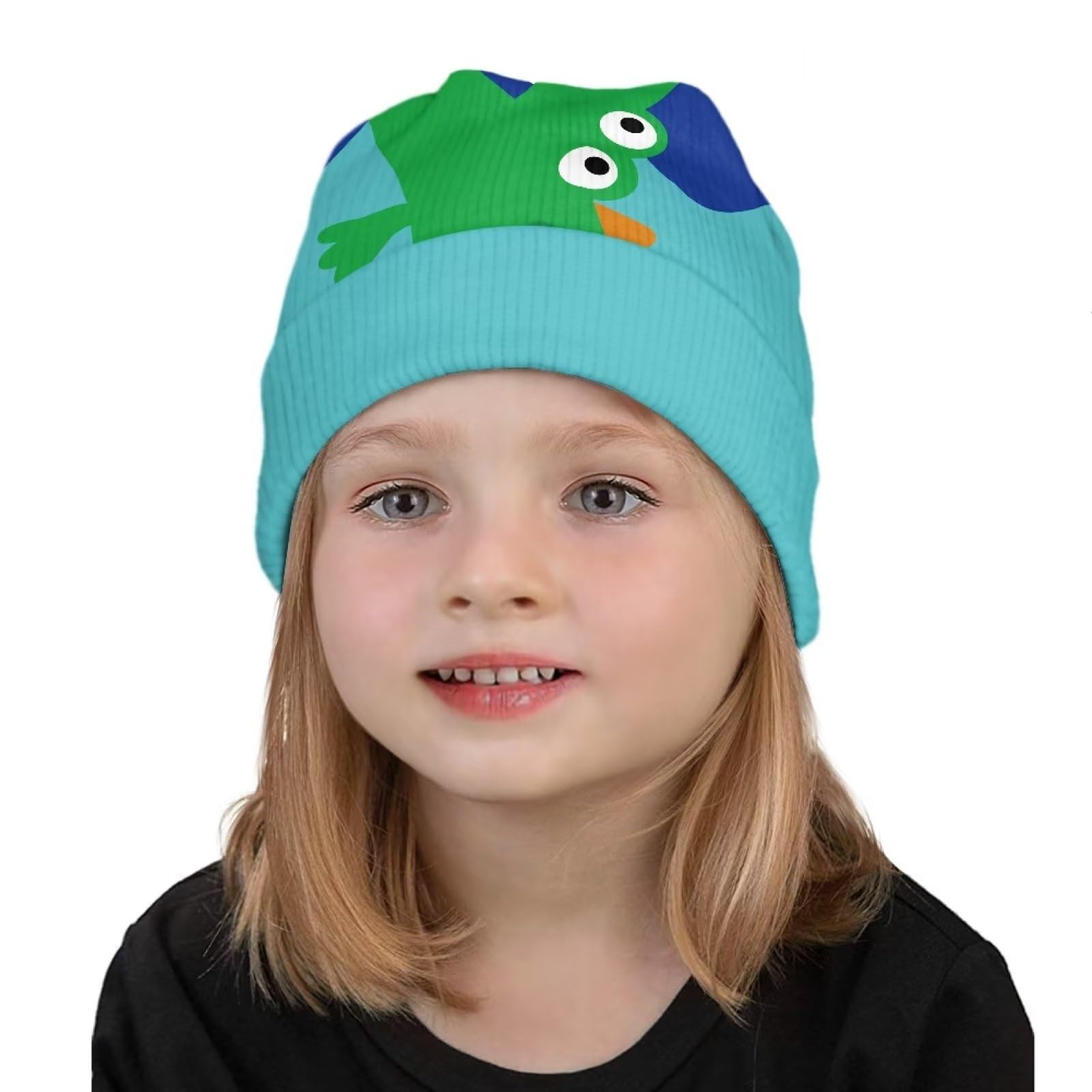 Kids Cartoon Beanies - Warm Winter Hats for Boys & Girls | Soft Knit Cuffed Skull Cap | Birthday Gift | Perfect for Outdoor Play, Snow Days & Holiday Photos