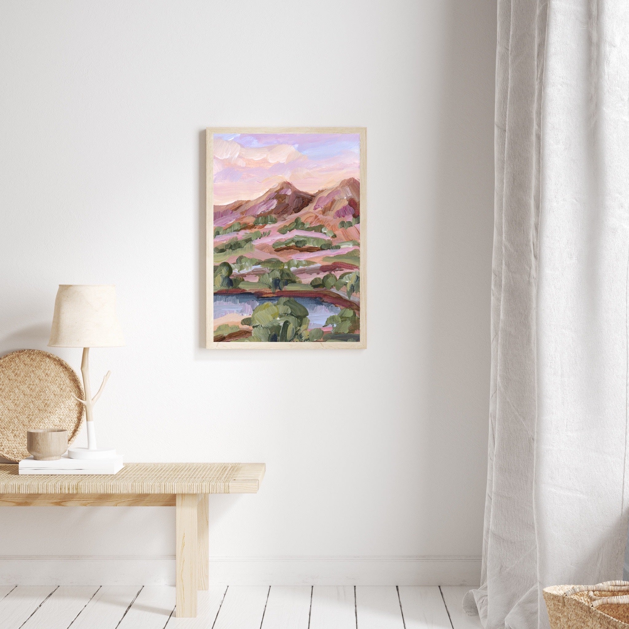 Phoenix Sunset Wall Art Print - Stunning Sunset Painting for Home & Office Decor - Perfect for Living Room, Bedroom, or Gift