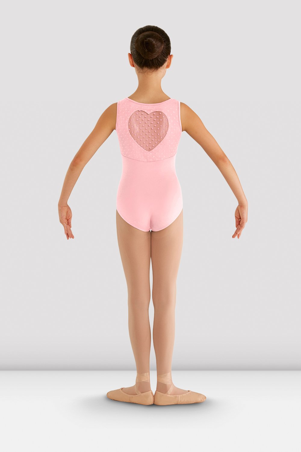 Girls' Miame Heart Mesh Leotard - Ballet Dance Gymnastics Performance Costume for Kids & Toddlers - Perfect for Recitals, Competitions & Dance Classes