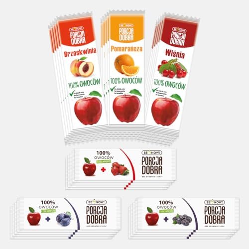 Be Now! Healthy Fruit Bars - Variety Pack (30 Pack) | 100% Natural Fruit Snacks for Kids & Adults | Sugar Free, Vegan, Non-GMO, Gluten-Free | Perfect for Lunchboxes, Hiking & On-the-Go Snacking