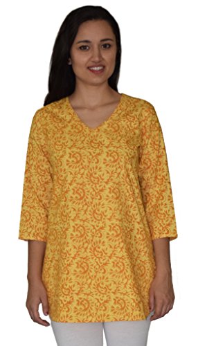 Ochre Print on Yellow