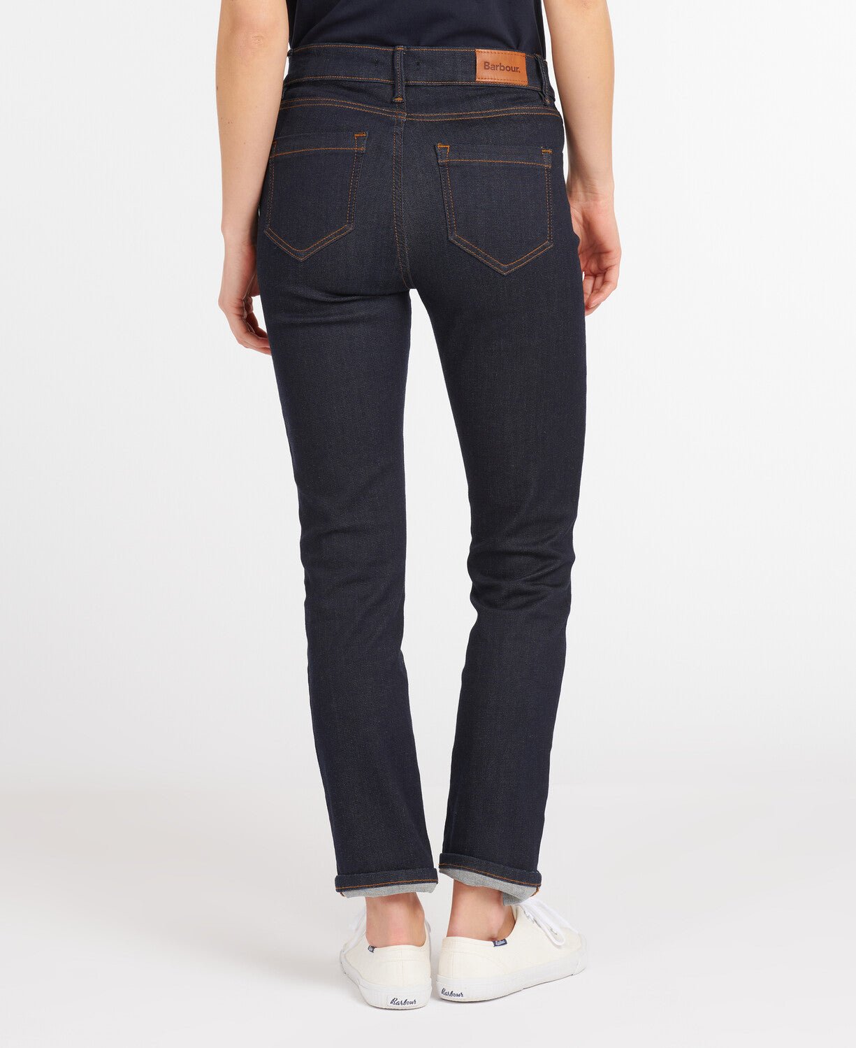 BARBOUR Essential Slim Fit Jeans for Men - Dark Navy Blue Denim Pants | Comfortable & Stylish for Casual Wear, Office & Outdoor Activities