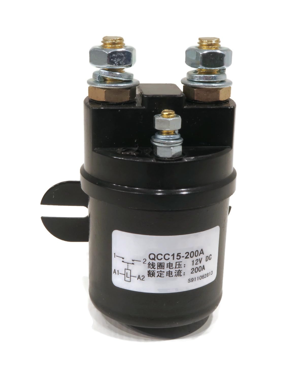 1997-1998 Yamaha G2-G16 Gas Golf Cart 12V Solenoid Replacement Part - Compatible with 4-Cycle Gasoline Engines | Perfect for Golf Course Maintenance & Cart Repairs