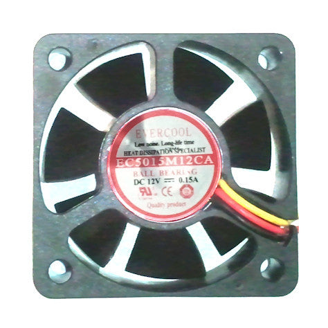 Evercool 50x50x15mm 3 Pin Ball Bearing Cooling Fan EC5015M12CA - Perfect for PC Cooling, Electronics, and DIY Projects