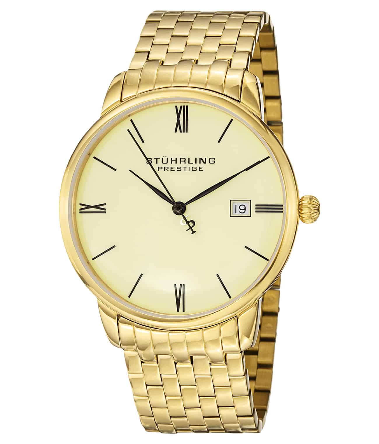Kingston Elite 307B Quartz 39mm Men's Watch - Waterproof Stainless Steel Dress Watch for Business & Formal Occasions