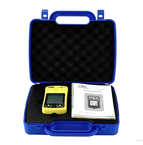AS8900 4-in-1 Smart Gas Detector - Portable Multi-Gas Monitor for O2, CO, H2S & LEL (Oxygen, Carbon Monoxide, Hydrogen Sulfide, Combustible Gas) - Professional Gas Analyzer Meter for Industrial Safety, Home & Workplace Protection