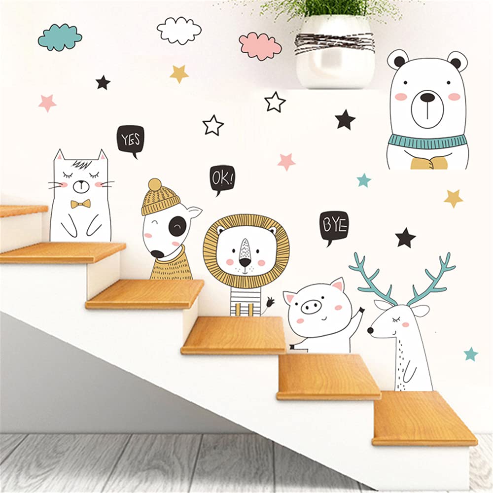 Kids & Pet Wall Stickers - Removable Decorative Vinyl Wall Decals for Nursery, Living Room & Bedroom - Fun Home Decor for Children's Rooms & Pet Spaces