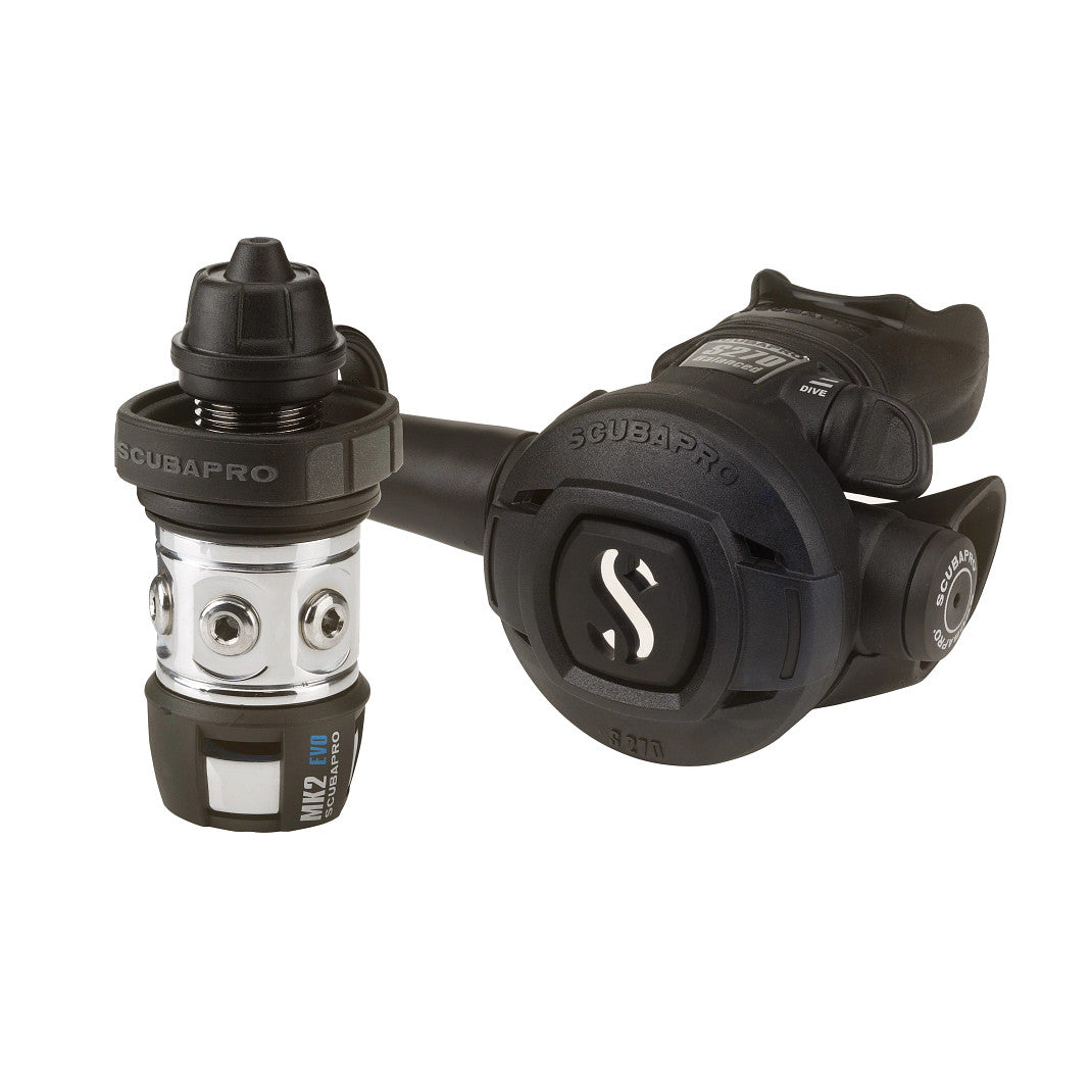 Scubapro MK2 EVO/S270 Regulator - Premium Scuba Diving Gear for Professional & Recreational Divers - Perfect for Ocean Exploration, Coral Reef Diving & Underwater Photography