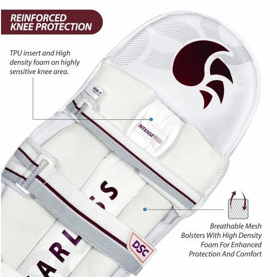 DSC Intense Speed Cricket Batting Leg Guards - Premium Protective Gear for Cricket Players | Perfect for Practice & Matches