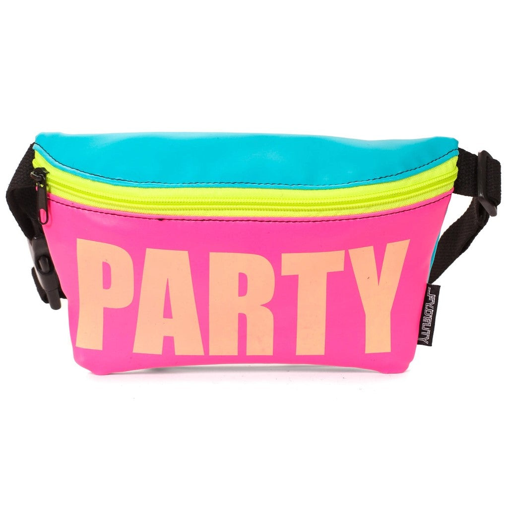 Ultra Slim Fanny Pack for Parties - Glow in the Dark Waist Bag for Raves, Concerts & Night Events - Hands-Free Crossbody Pouch for Women & Men
