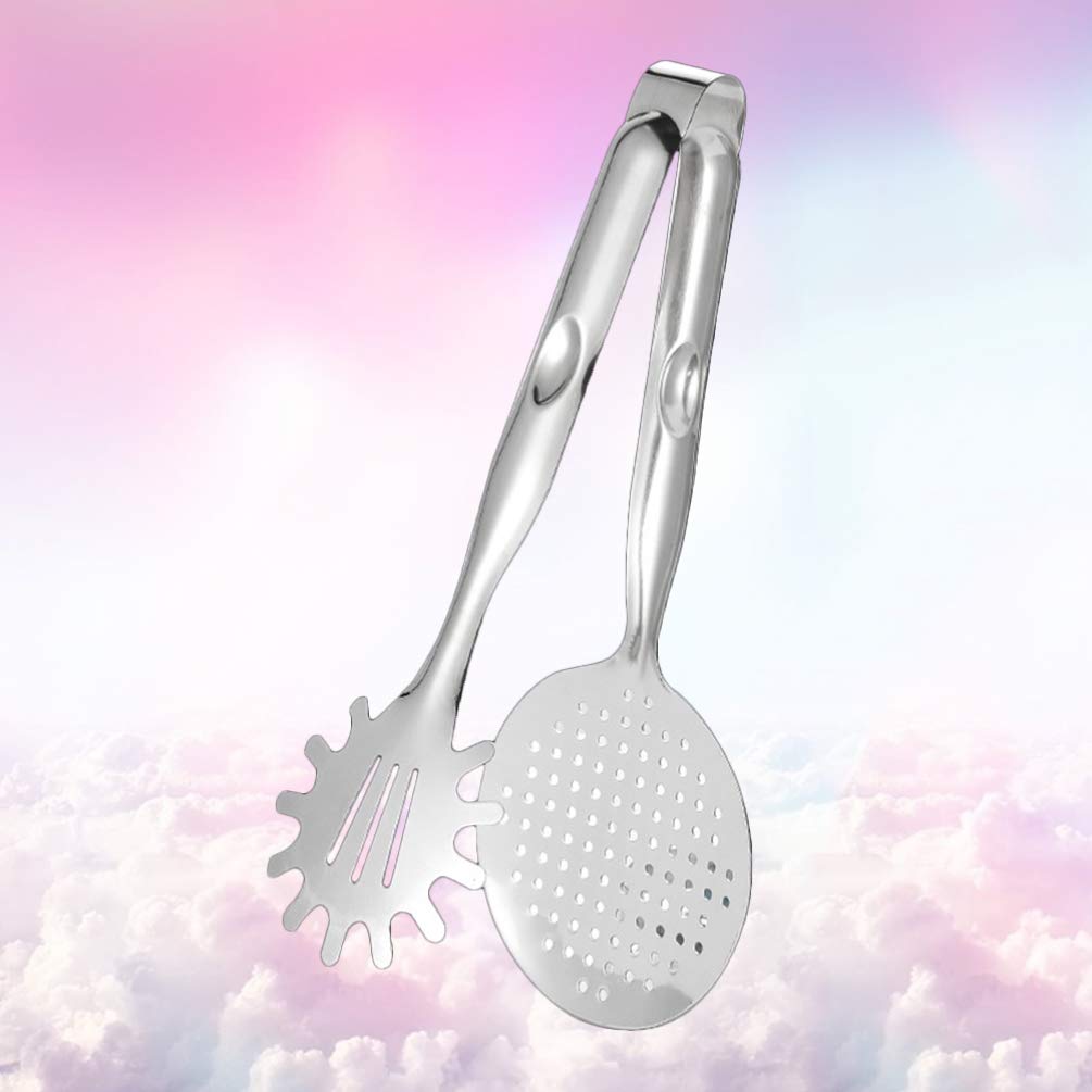 Hemoton Oil Frying Filter Clip - Kitchen Food Strainer Tongs for Fried Food, Fish, Steak & Meat - Perfect for Deep Frying, Draining Oil & Serving Hot Dishes