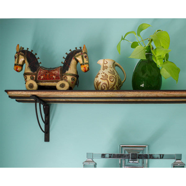 Vita Windowsill Shelf Bracket - Heavy Duty Floating Shelf Brackets for Kitchen, Bathroom, Living Room - Rustproof Metal Wall Mounted Shelf Supports for Home Decor & Organization