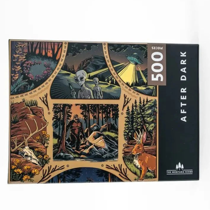 After Dark 500 Piece Jigsaw Puzzle for Adults - Nighttime Landscape Puzzle Game for Family Fun & Stress Relief