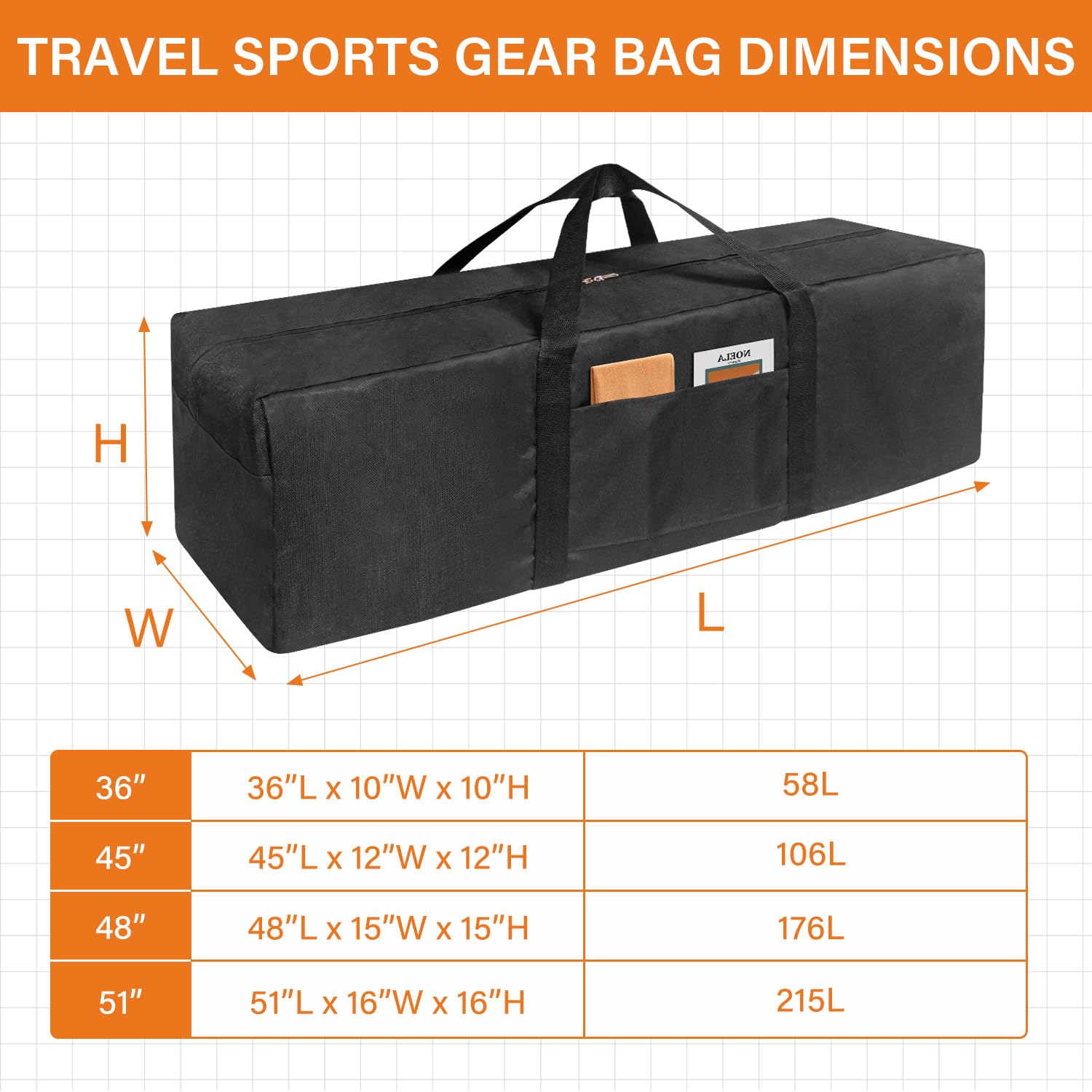 Extra Large Sports Duffle Bag 36