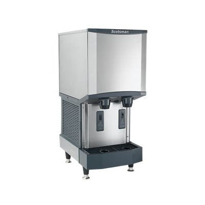 Scotsman Meridian 260 lb Countertop Nugget Ice Maker and Water Dispenser with 12 lb Storage Bin - Air Cooled System for Restaurants, Bars, and Home Use