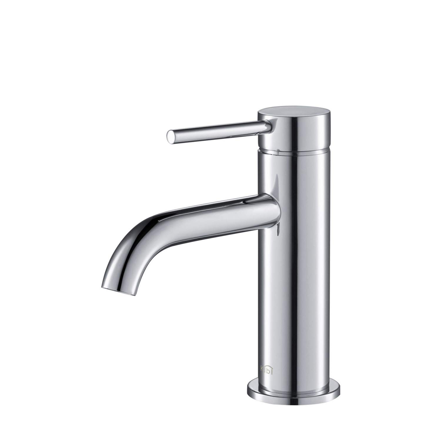 KIBI Single Handle Bathroom Sink Faucet - Solid Brass Waterfall Bathroom Faucet with Supply Lines - Corrosion Resistant Chrome Vanity Faucet for Bathroom, Powder Room & Guest Bath (Model KBF1008) - Perfect for Modern Home Renovation & Luxury Bathroom Upgrades