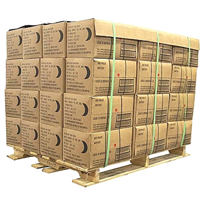 **Genuine US Military MRE Meals Ready to Eat - A & B Bundle Cases (2025-2026 Inspection) - Emergency Food Supply with Heater for Camping, Survival & Outdoor Adventures**