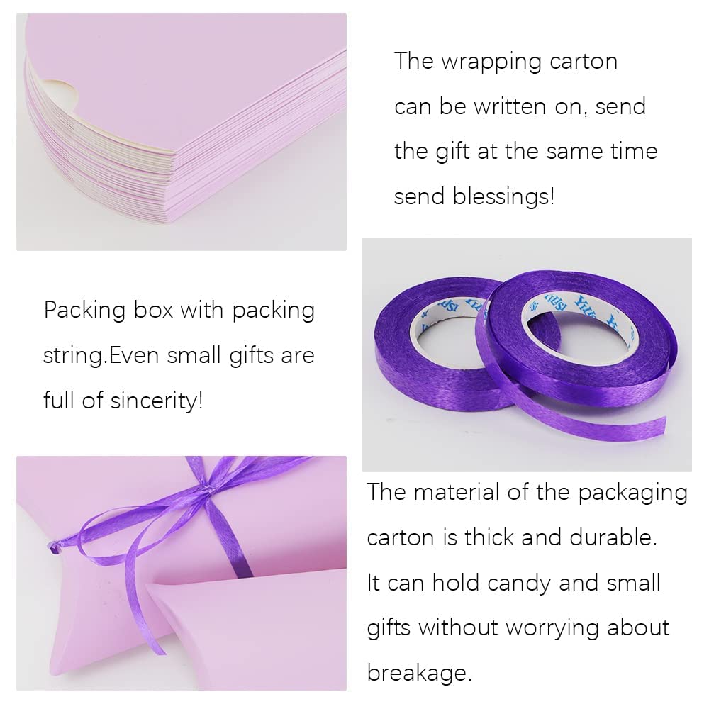 30pcs Kraft Gift Boxes for Chocolate Jewelry - Wedding Birthday Party Favors (Purple)