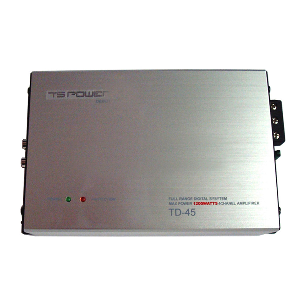NESA TD 45 1200W 4 Channel Micro Amplifier - High Power Compact Audio Amplifier for Car Audio, Home Theater & DJ Systems | Perfect for Bass Boost & Multi-Speaker Setup