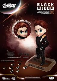 Black Widow Marvel Avengers Endgame Action Figure - Beast Kingdom Egg Attack EAA-082 Collectible Toy for Fans & Gift Ideas | Superhero Display, Movie Merchandise, Cosplay Prop
