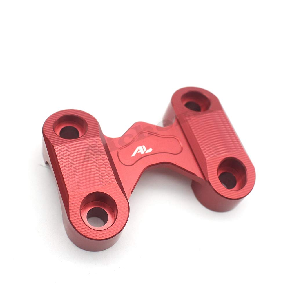 Red Motorcycle Handlebar Top Cover - Modified Handle Bar Mount Clamp for Honda ADV150 (2019-2020) | Durable & Stylish Upgrade for Adventure Riding & City Commuting