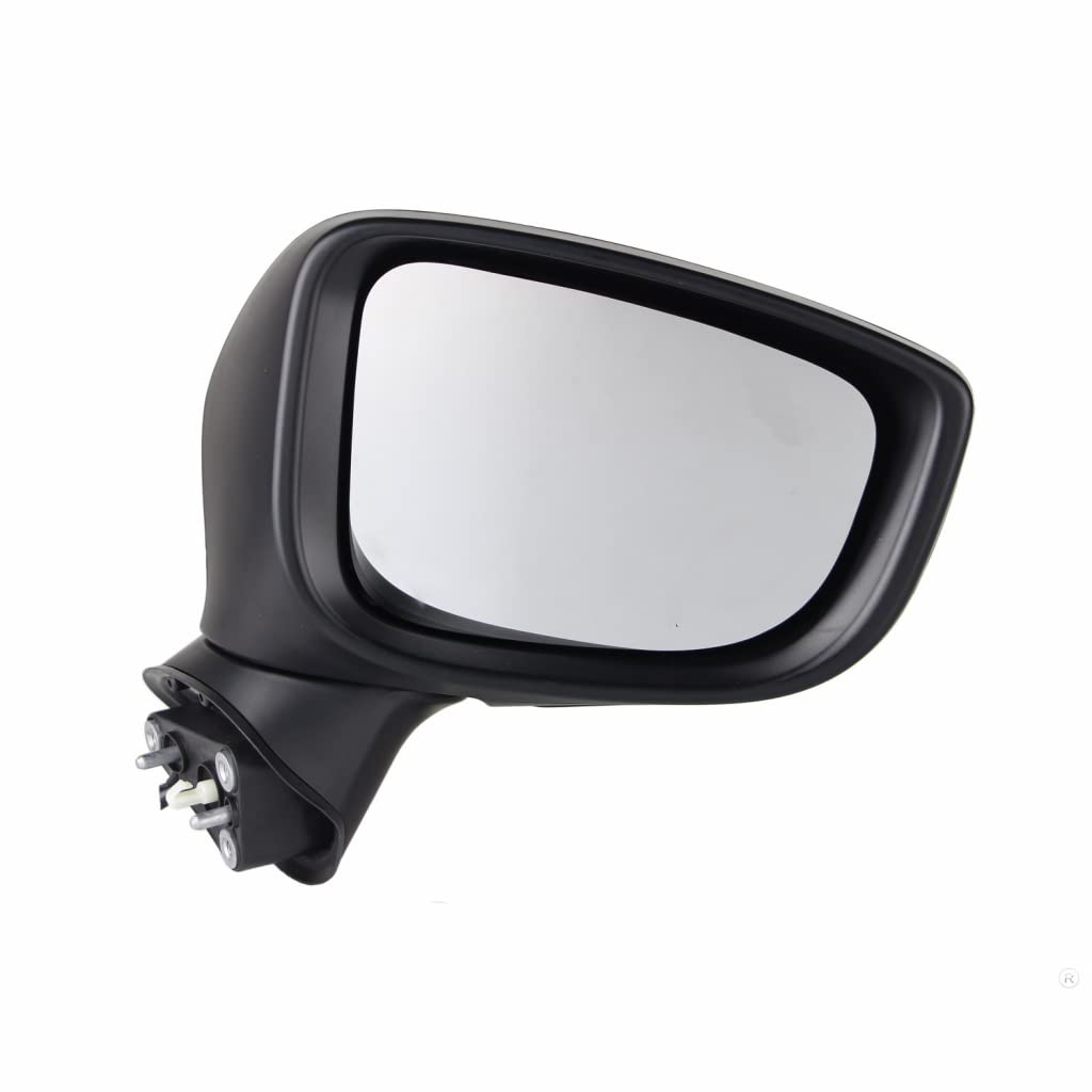 2017-2018 Mazda 3 Passenger Side Power Door Mirror with Turn Signal | Non-Heated Replacement Mirror (B63B-69-122A/MA1321229) | Paint to Match OEM | Perfect for Parking Safety & Blind Spot Visibility