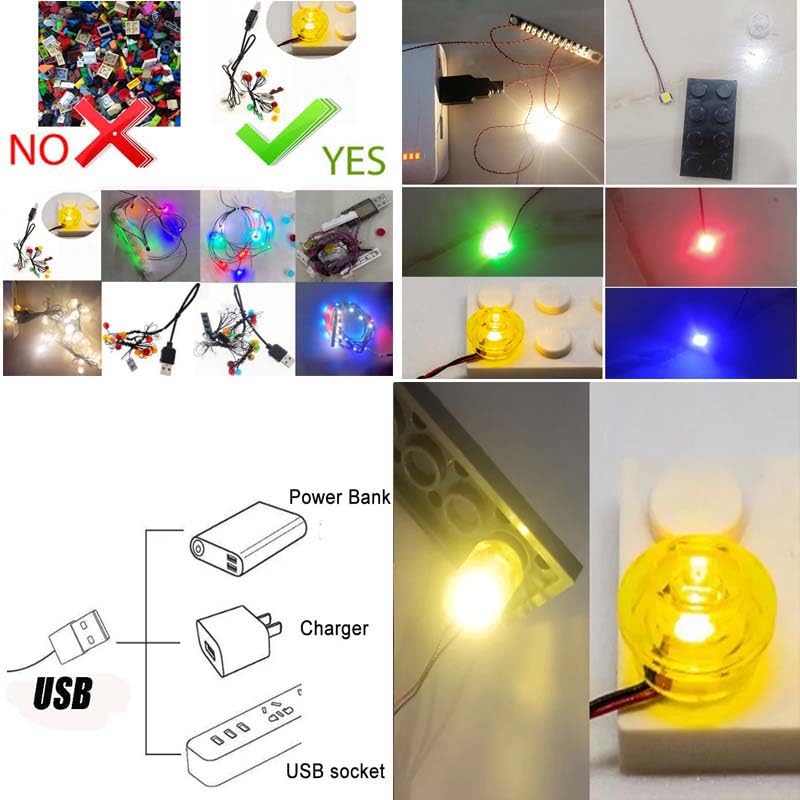 USB Light Kit for LEGO Star Wars AT-AT Walker 75313 - DIY Lighting Set for LEGO Models (Not Included) - Perfect for Night Display & Star Wars Collection Enhancement