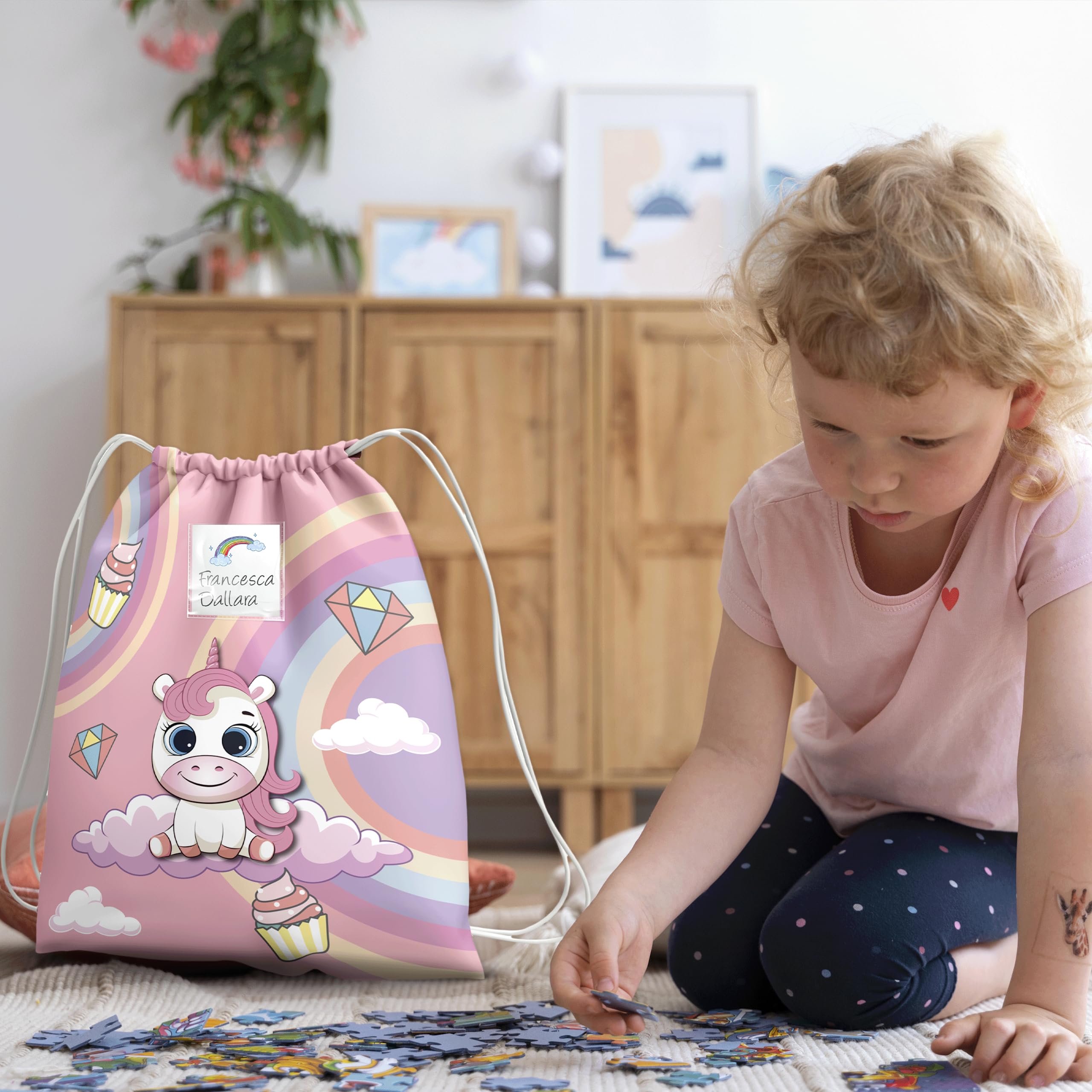 Personalized KAÏDENSÏ Nursery Backpack for Kids - 32 x 40 cm Baby Daycare Bag with 20 x 10 cm Inner Pocket | Perfect for Preschool, Travel & Daycare Essentials Organization